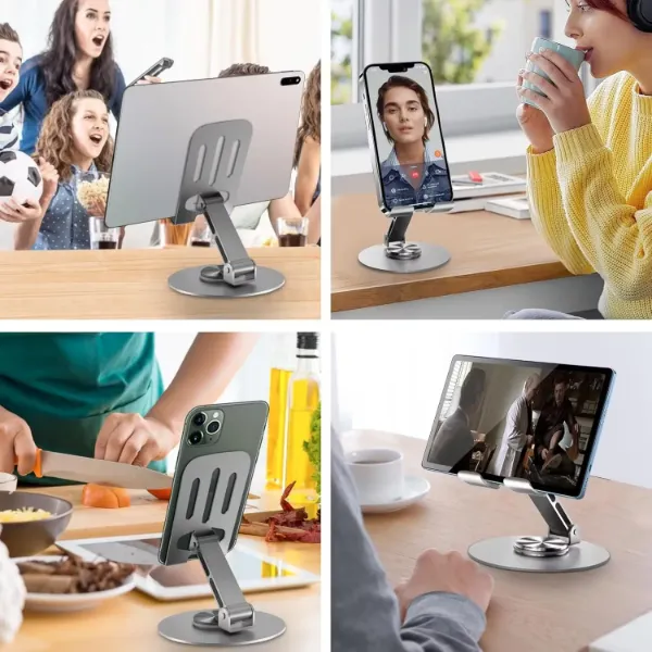 Universal-Adjustable-Metal-Desk-Tabletop-Phone-iPad-Tablet-Stand-Foldable