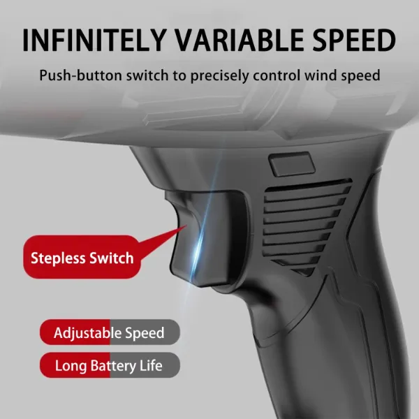 Wosai-Strong-Power-Power-Tools-Cordless-Drill-20V-Jetfan-Electri منفاخ هواء تيربو لاسلكي 21 فولت