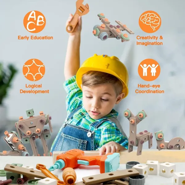 مجموعة أدوات البناء التعليمية للأطفال (su-gm) - الصورة 2